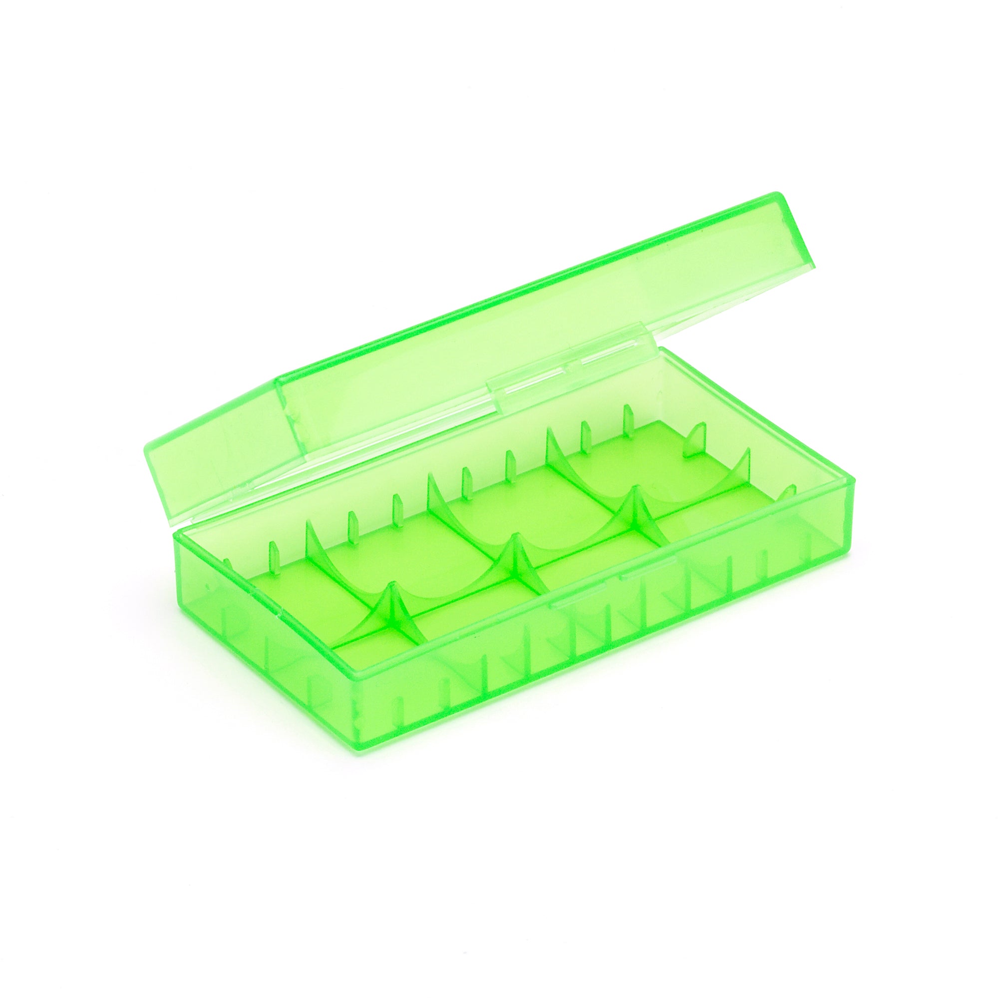 Green 18650 Battery Storage Case for 2 Cells