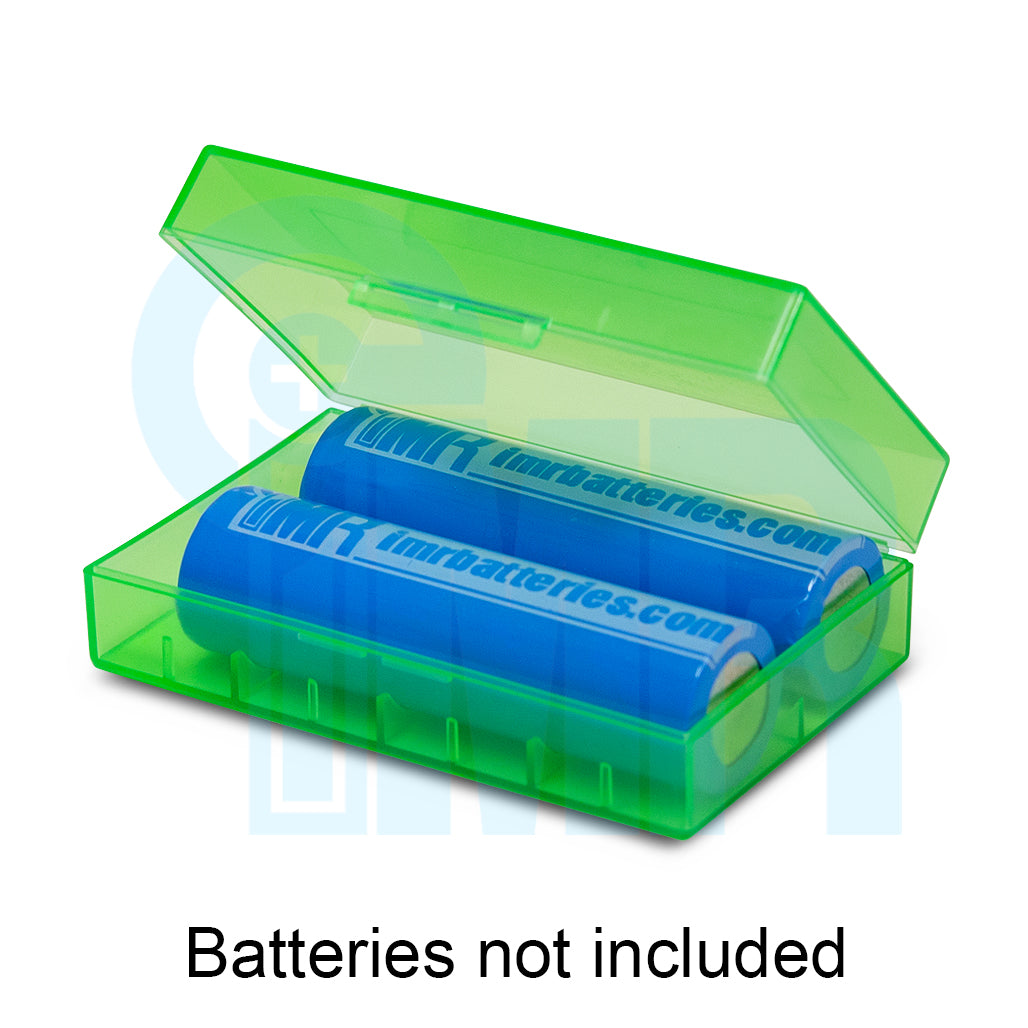20700 / 21700 Battery Case (2 Cells) - Green