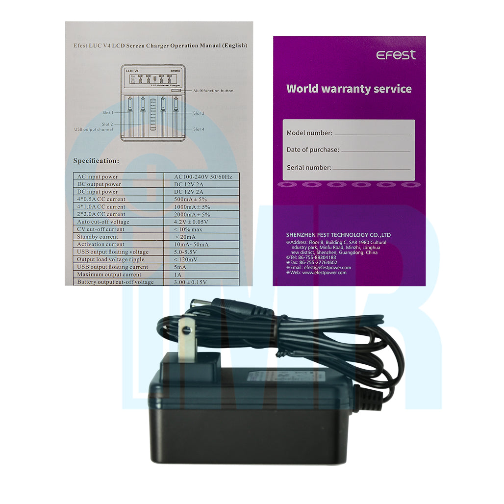 Efest LUC V4 4 Channel Battery Charger