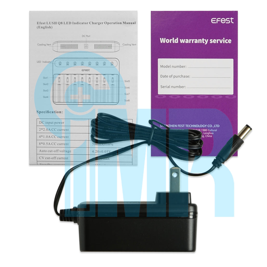 Efest LUSH Q8 8 Channel Battery Charger