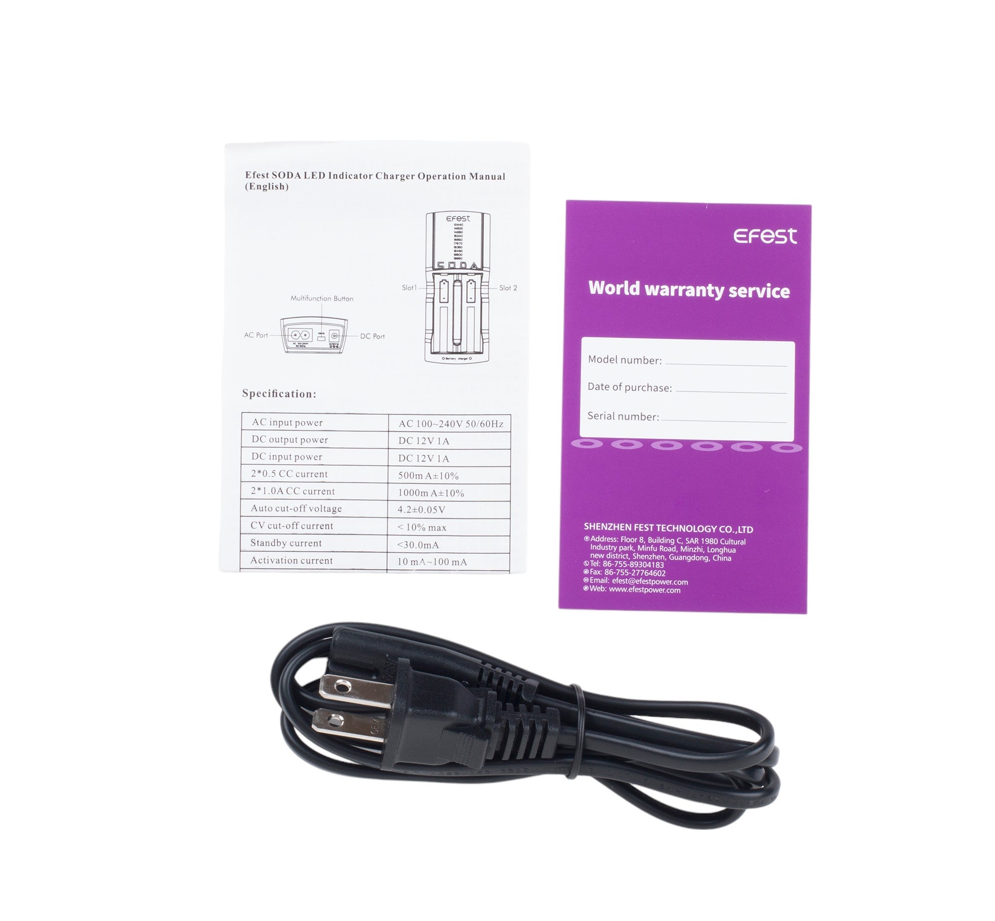 Efest SODA 2 Channel Battery Charger