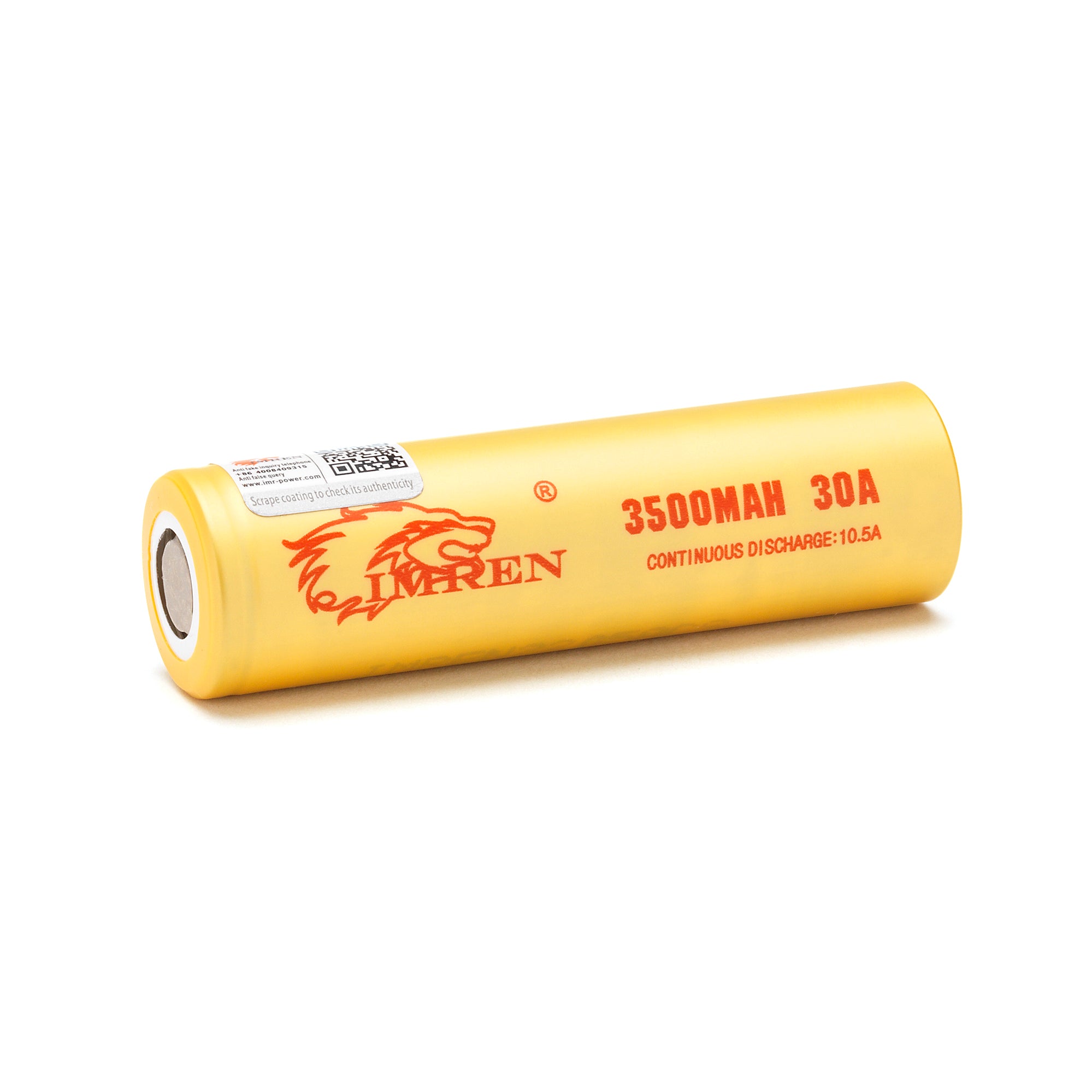 IMREN 18650 3500mAh Lithium-Ion Power Cell IMREN 18650 3500mAh Lithium-Ion Power Cell