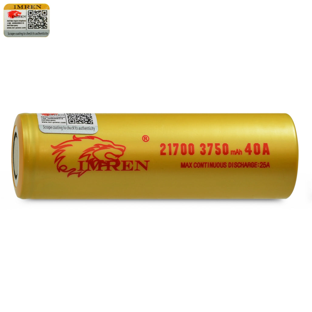 IMREN 21700 3750mAh 25A Battery