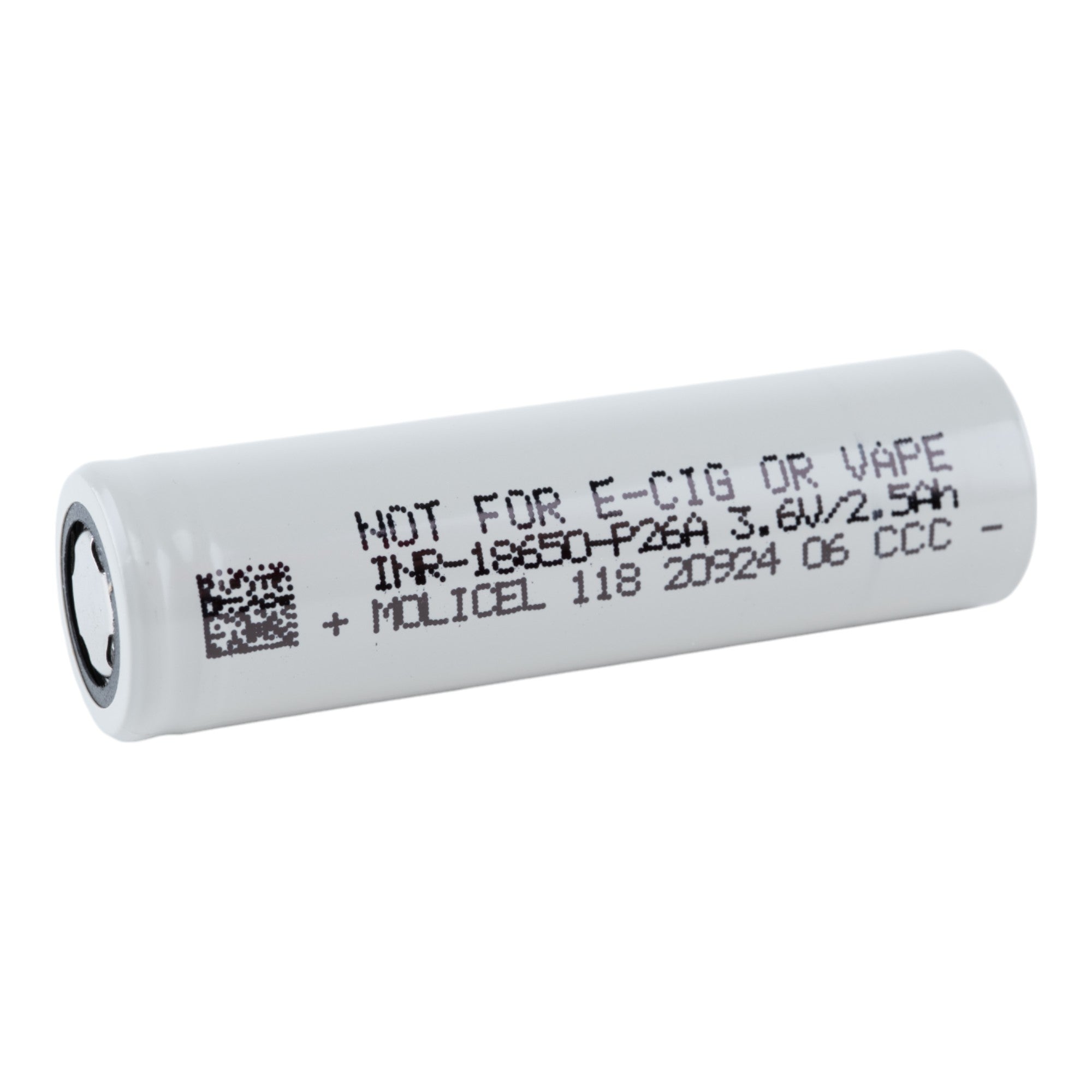 Molicel INR-18650-P26A 2600mAh High-Drain Cell Molicel INR-18650-P26A 2600mAh High-Drain Cell