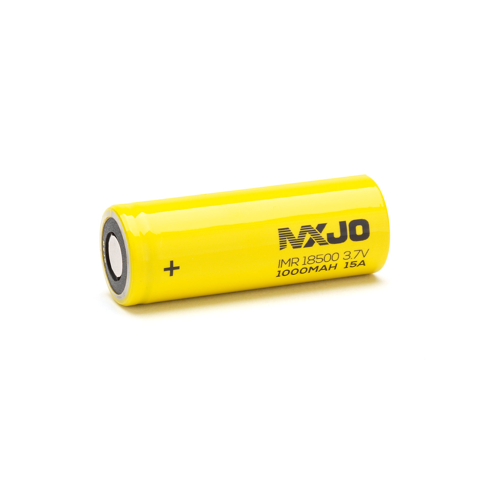MXJO 18500 Battery 1000mAh 3.7V Flat Top Li-Ion Cell