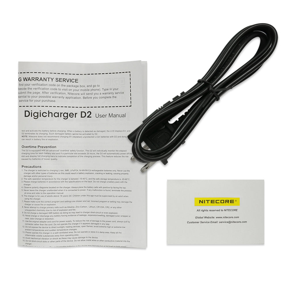 Nitecore D2 2 Channel Digital Battery Charger