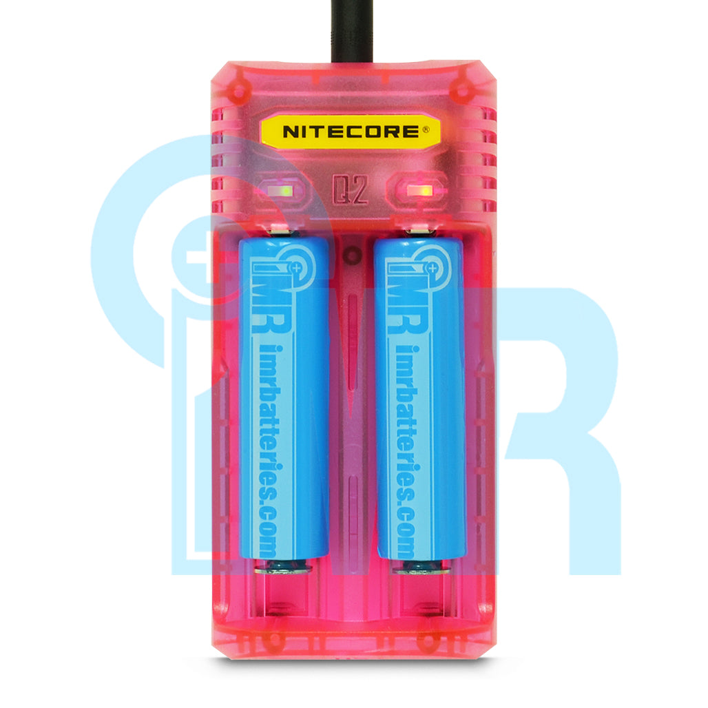 Nitecore Q2 2 Channel Battery Charger - Pink