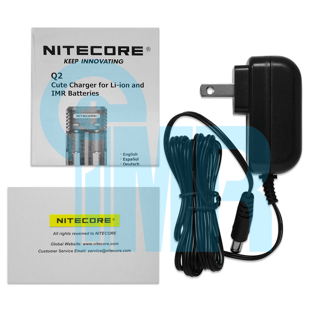 Nitecore Q2 2 Channel Battery Charger - Pink