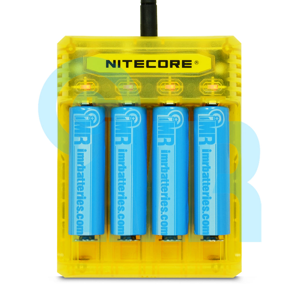 Nitecore Q4 4 Channel Battery Charger - Yellow