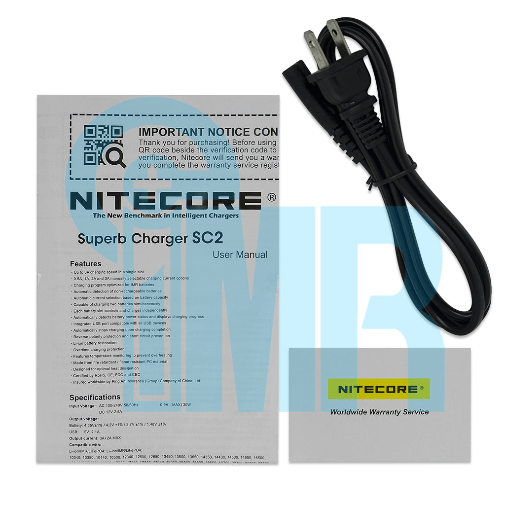 Nitecore SC2 2 Channel Battery Charger