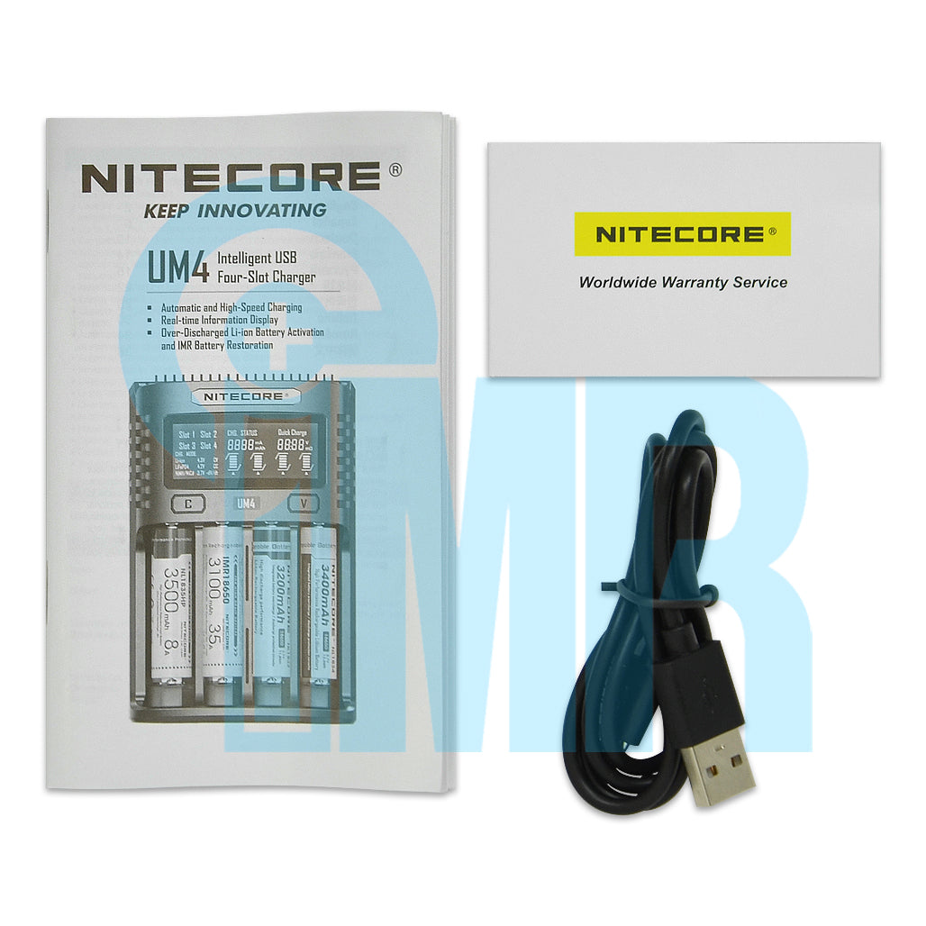 Nitecore UM4 4 Channel Digital Battery Charger