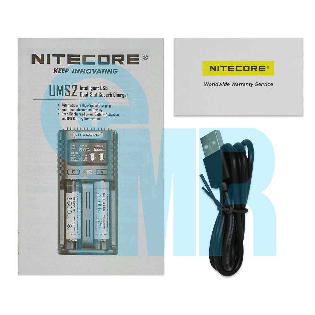 Nitecore UMS2 2 Channel Digital Battery Charger