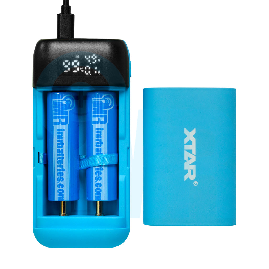 XTAR PB2SL Portable Power Bank Charger - Blue
