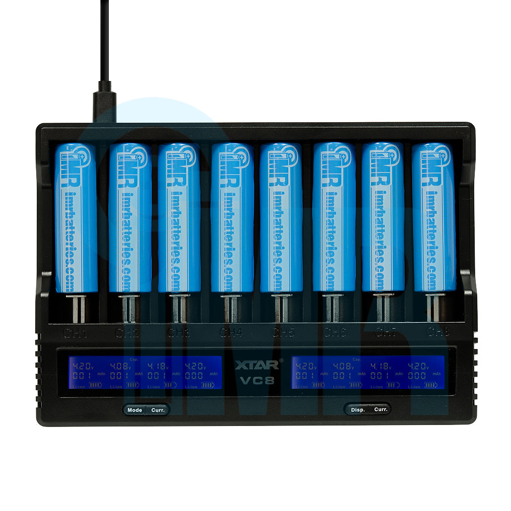 XTAR VC8 8 Channel LCD Li-ion Battery Charger
