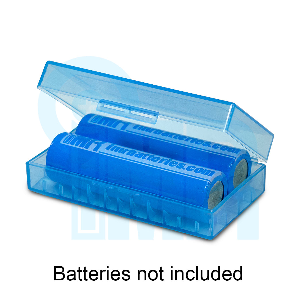 18650 Battery Case (2 Cells) - Blue