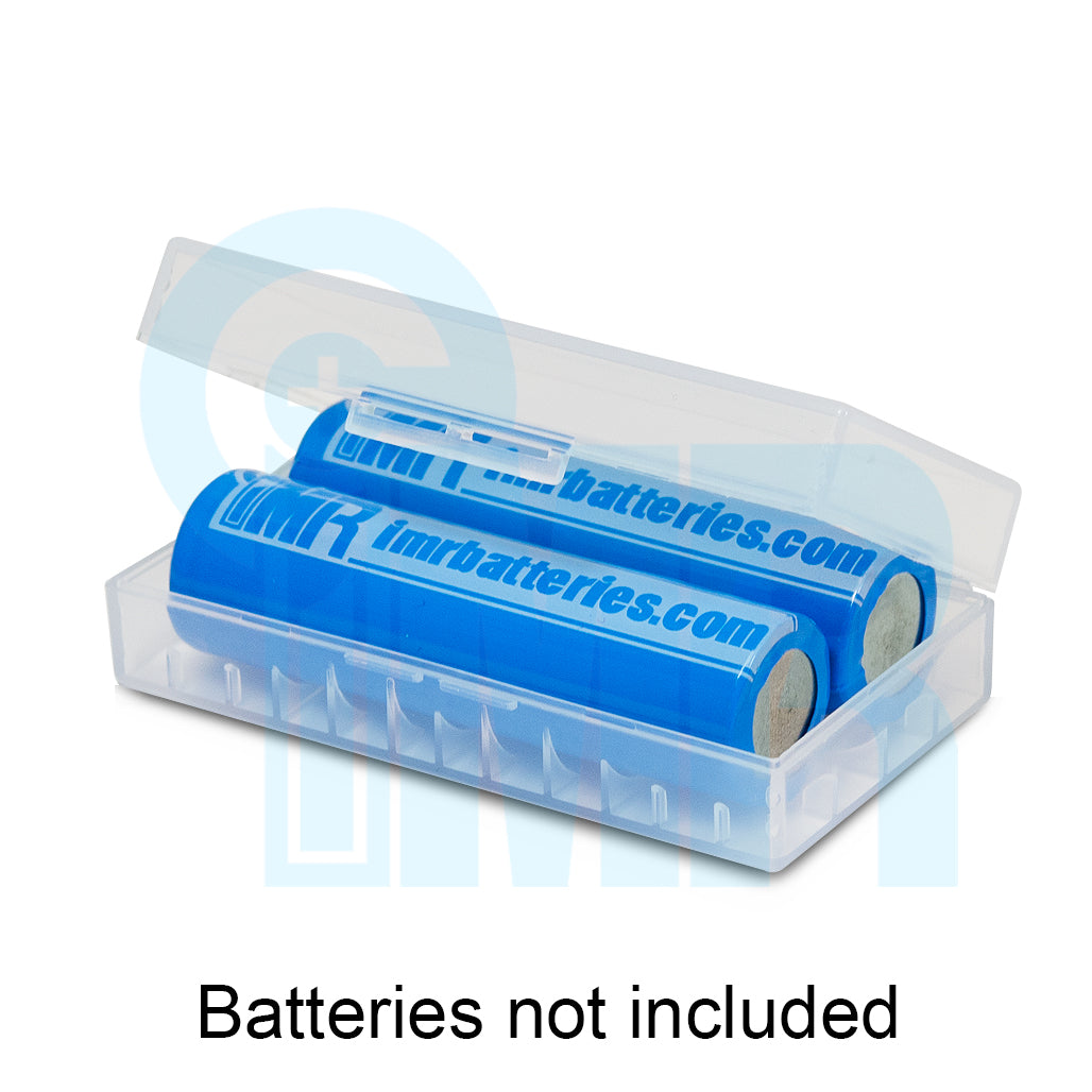 18650 Battery Case (2 Cells) - Clear