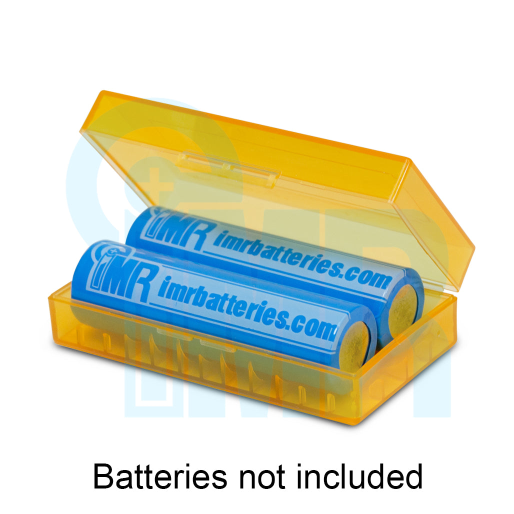 18650 Battery Case (2 Cells) - Orange