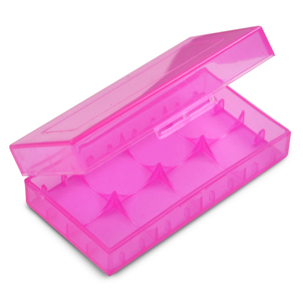 18650 Battery Case (2 Cells) - Hot Pink