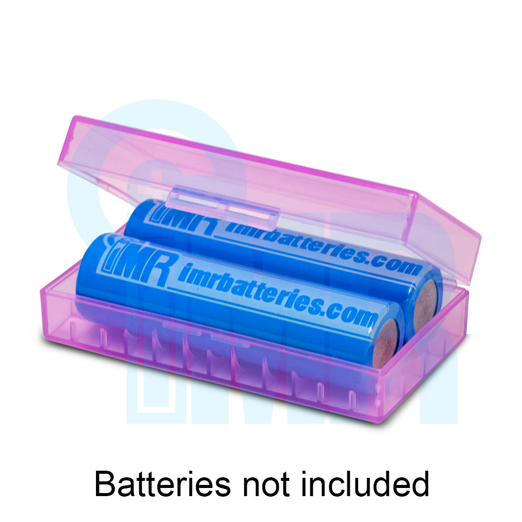 18650 Battery Case (2 Cells) - Hot Pink