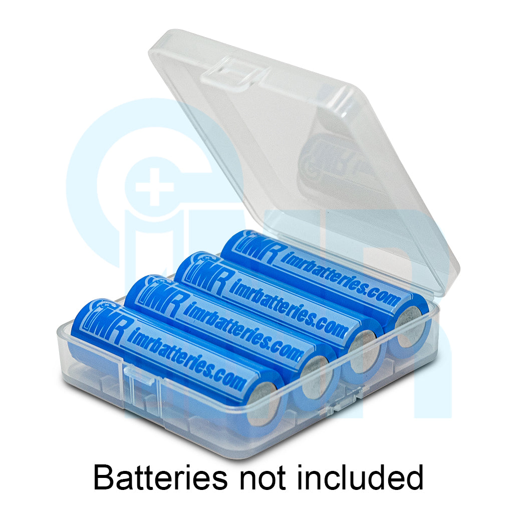 18650 Battery Case (4 Cells) - Clear