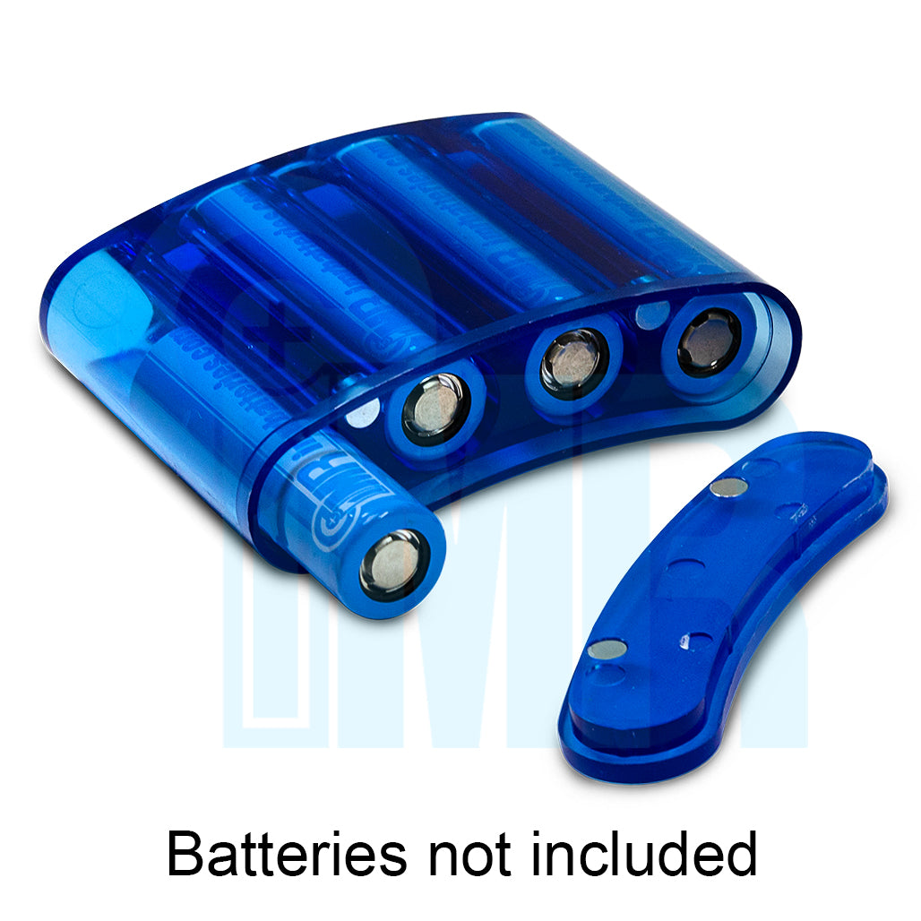 18650 Battery Flask with Magnetic Closure (4 Cells) - Light Blue