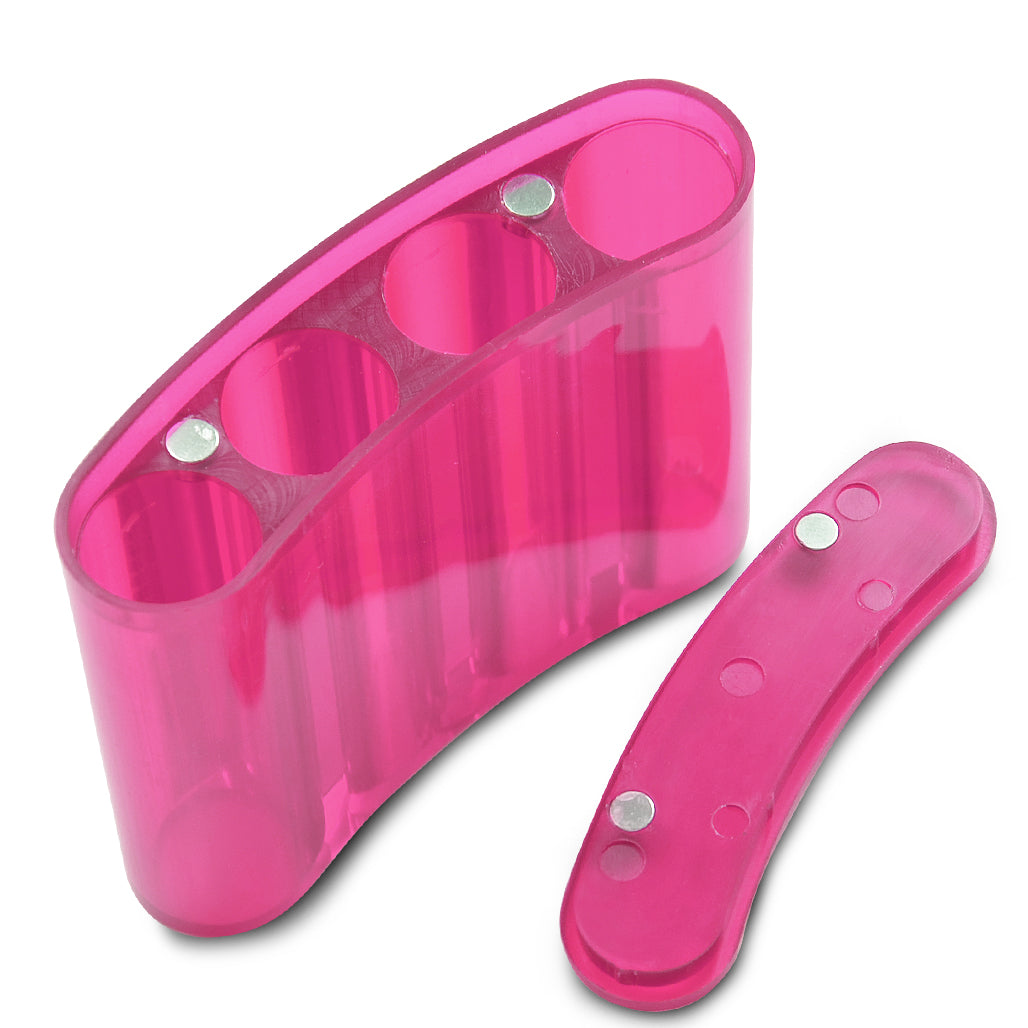 18650 Battery Flask with Magnetic Closure (4 Cells) - Pink