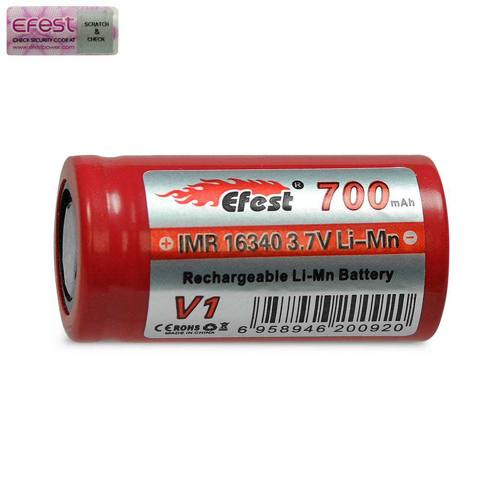 Efest 16340 700mAh Battery