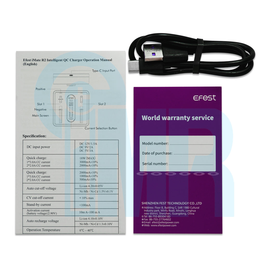 Efest iMate R2 Intelligent QC 2-Channel Charger