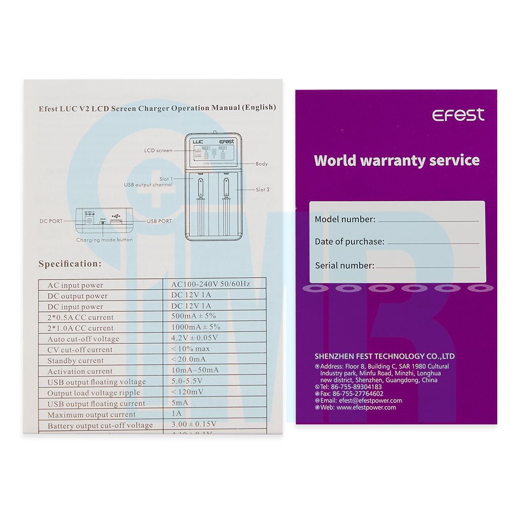 Efest LUC V2 2 Channel Battery Charger