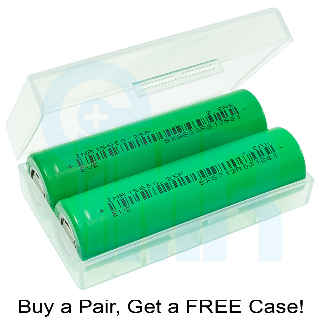 EVE 25P 18650 2500mAh 30A Battery