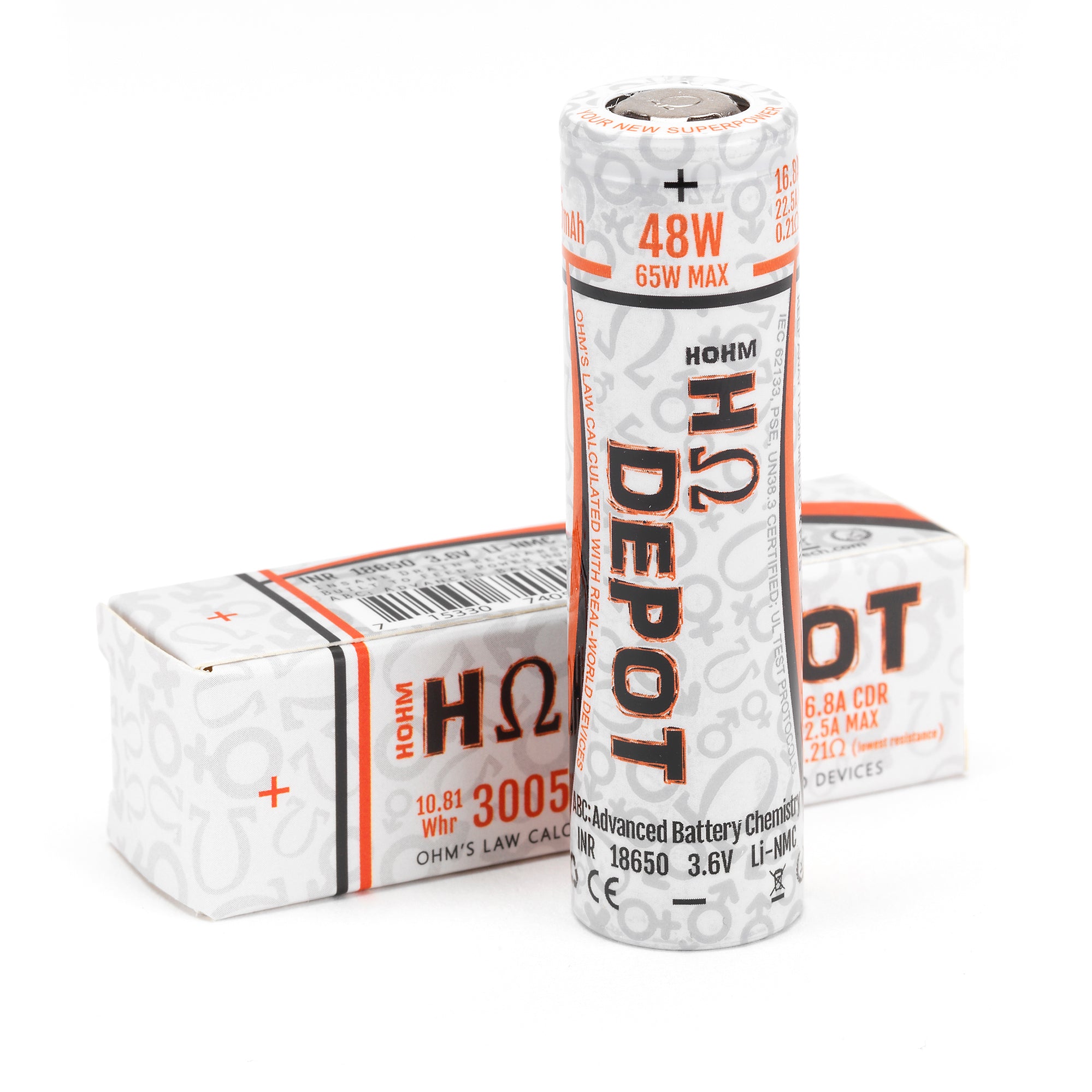 Hohm Depot 18650 High-Drain 3005mAh Battery