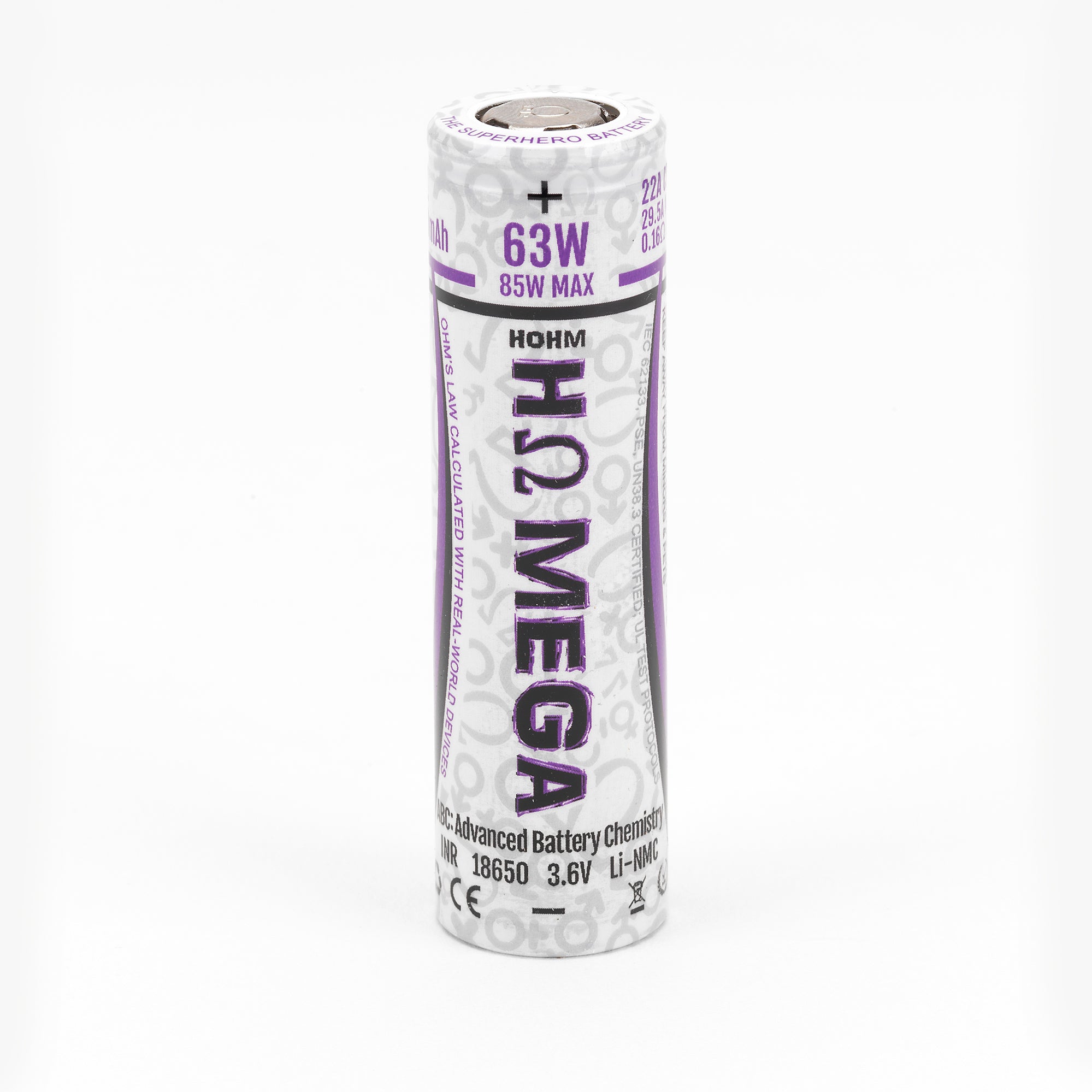 Hohm Mega 18650 High-Output 22A Lithium-Ion Cell