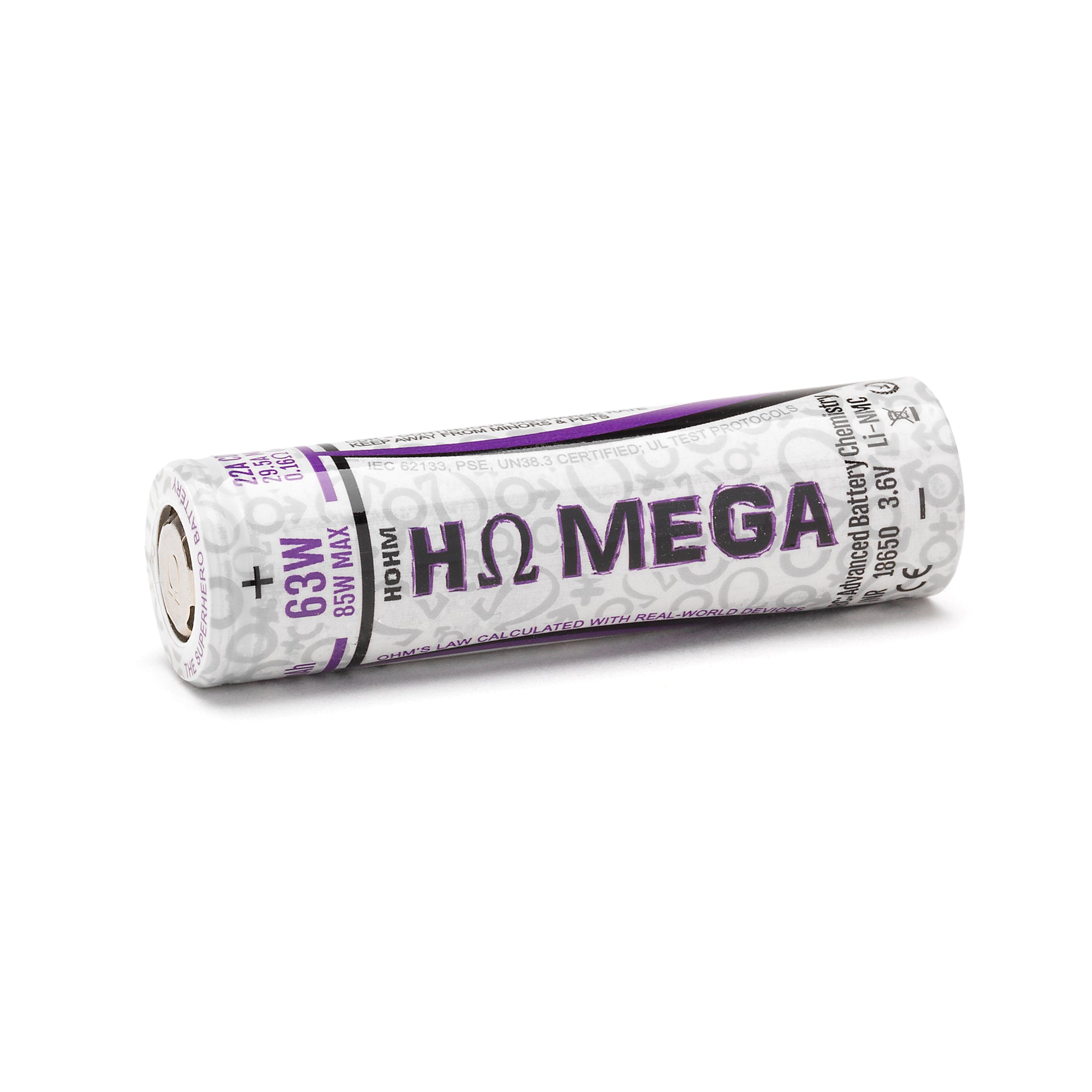 Hohm Tech Mega 18650 2505mAh 22A Battery