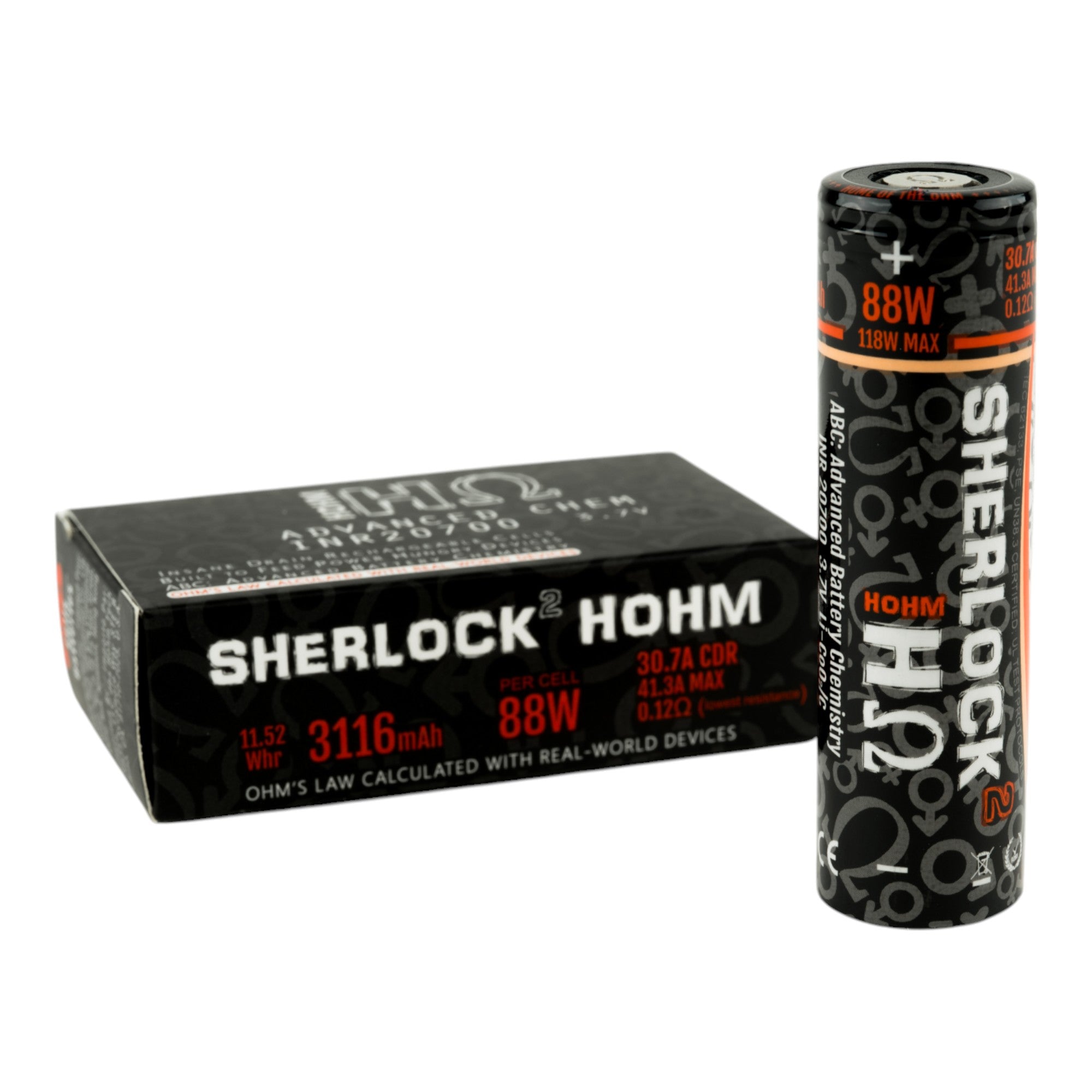 Hohm Tech Sherlock2 20700 3116mAh High-Drain Battery