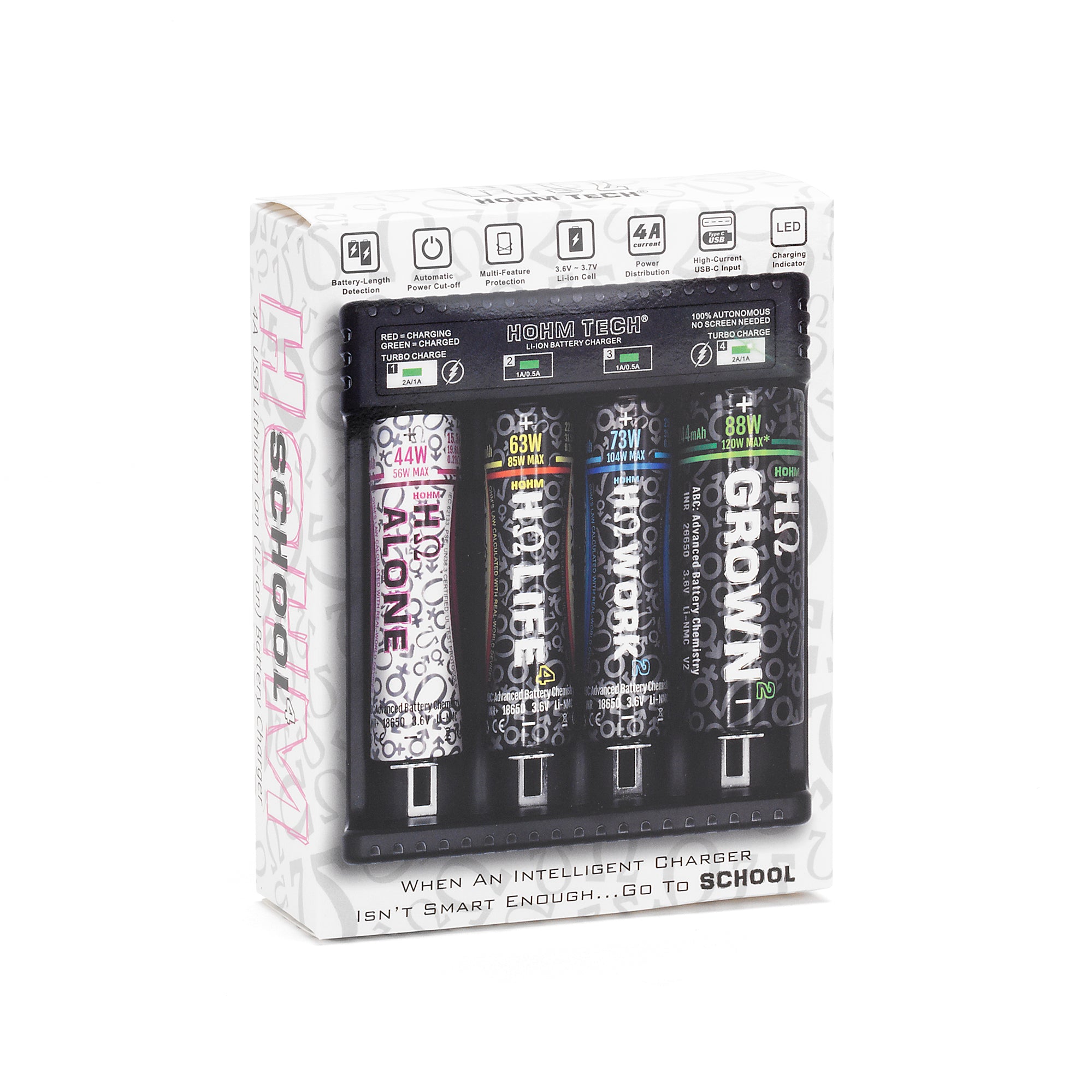 Hohm Tech School Smart 4 Channel Battery Charger