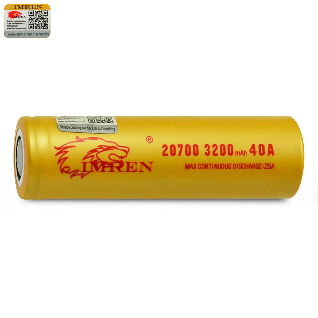 IMREN 20700 3200mAh 25A Battery