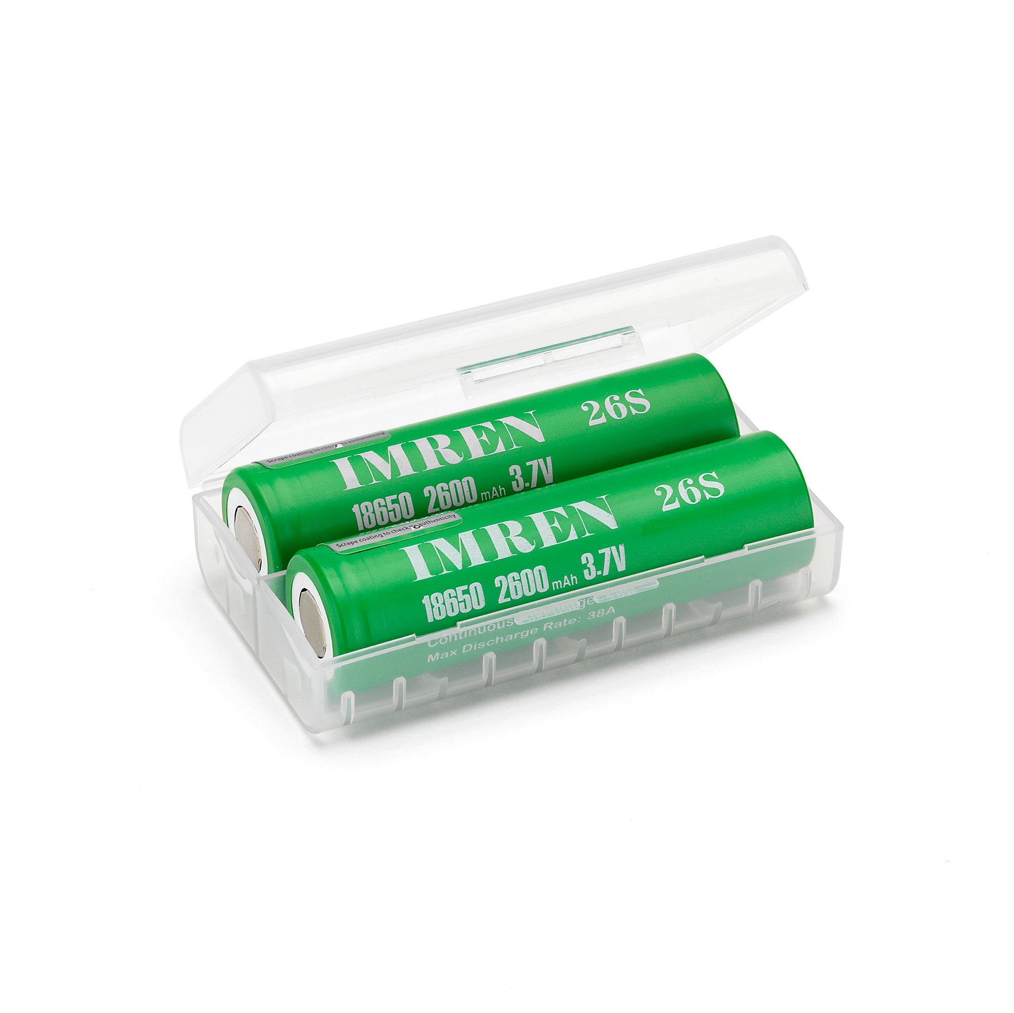 IMREN 18650 2600mAh Flat Top High-Output Cell