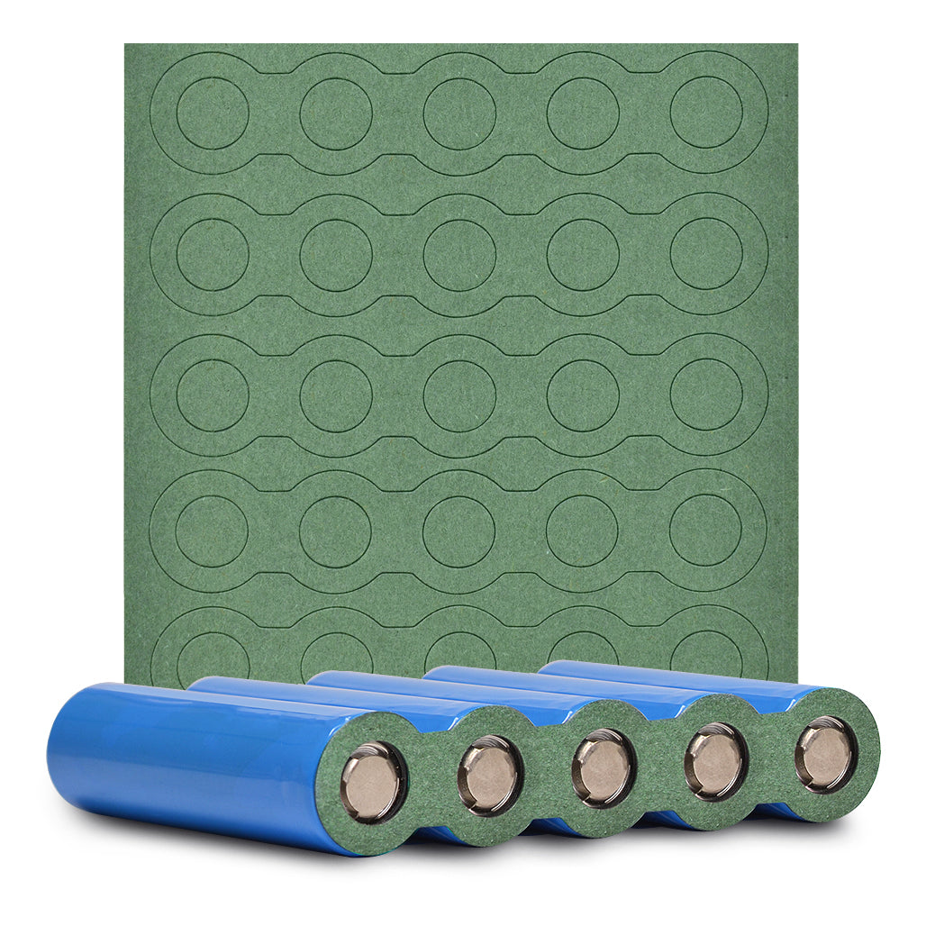 5x 18650 Battery Pack Terminal Insulator - 5pcs - Matte Green