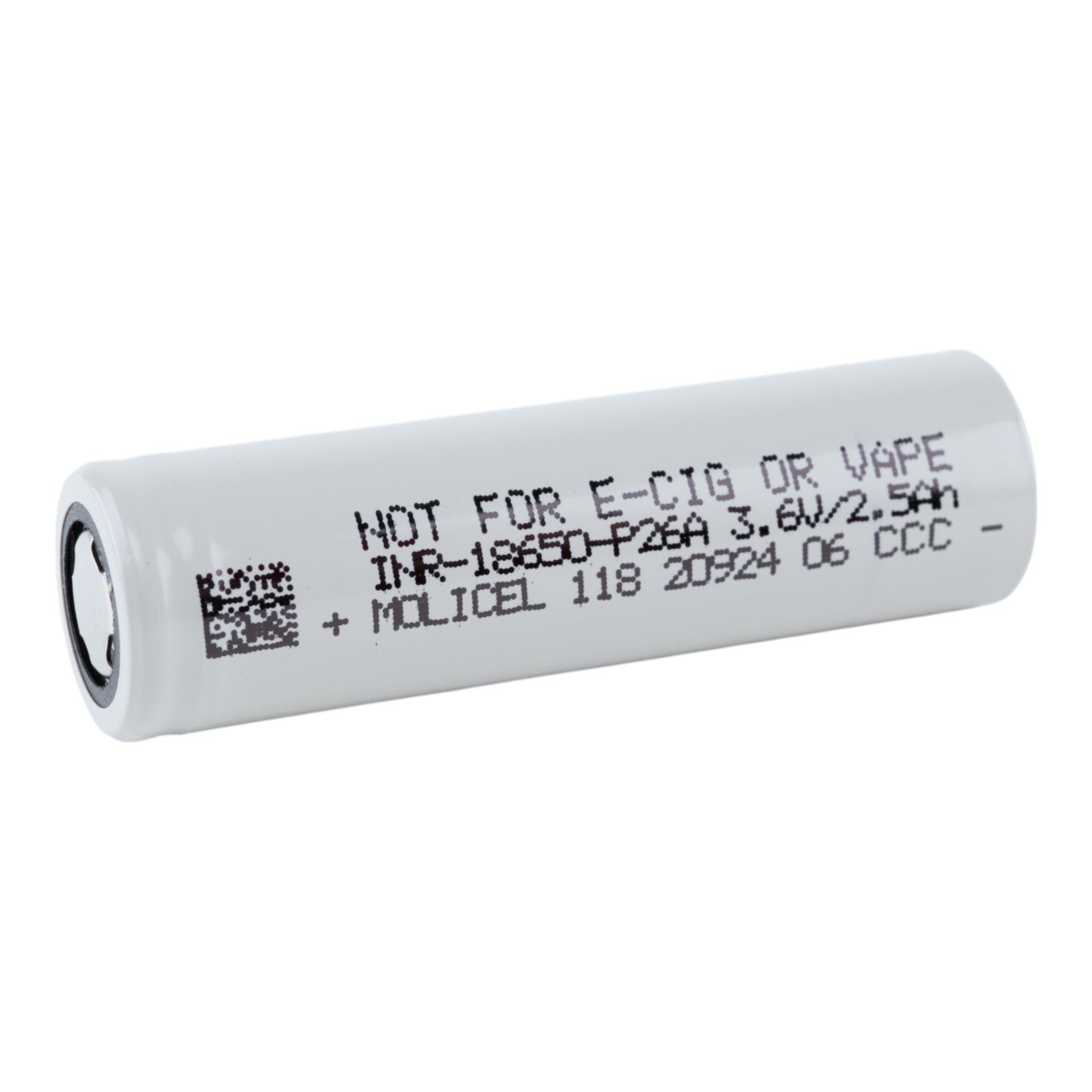 Molicel P26A 18650 2600mAh 35A Battery (Case of 20 Pairs)