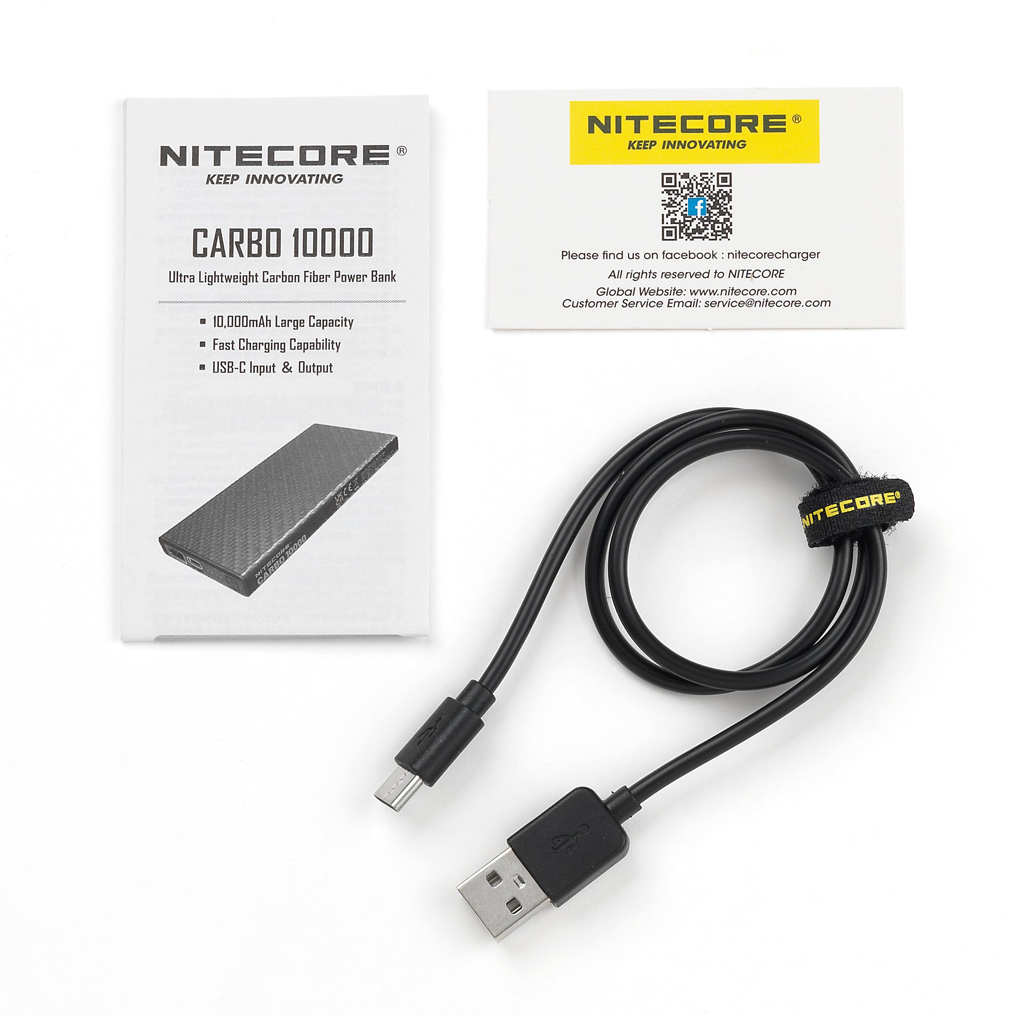 Nitecore CARBO 10000 Ultra Lightweight Power Bank - 10,000mAh