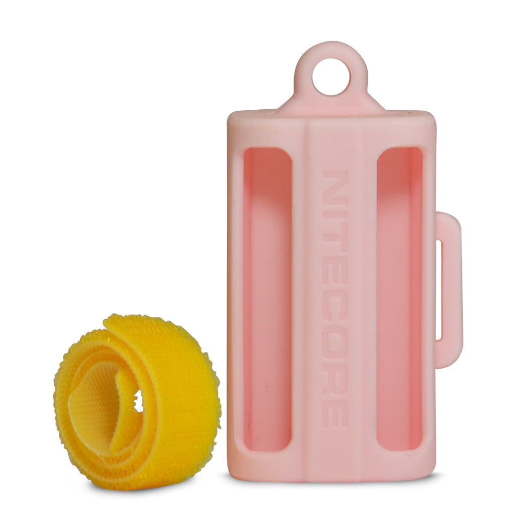 Nitecore NBM40 Silicone 18650 Battery Case (4 Cells) - Pink