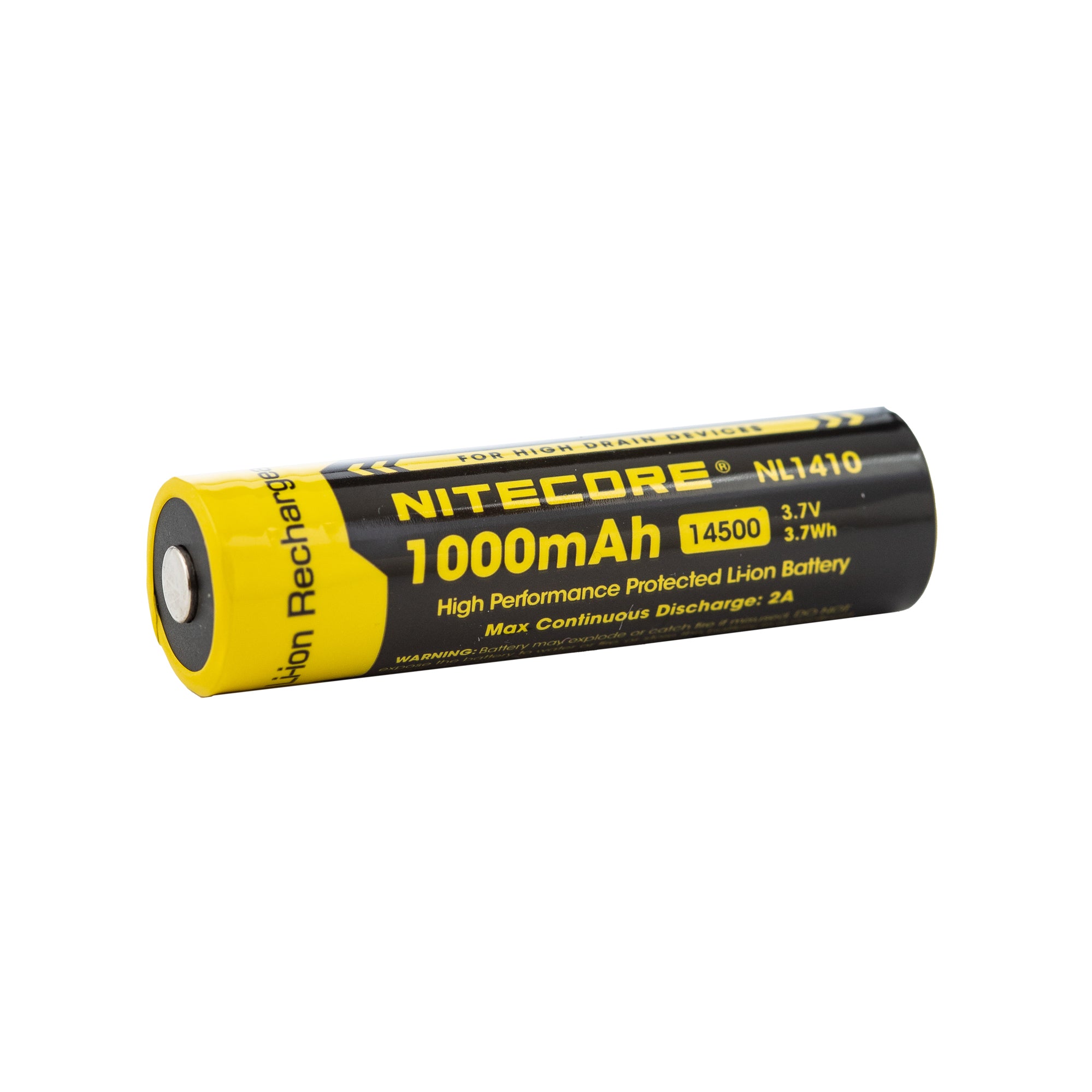 Nitecore NL1410 14500 1000mAh Battery - Protected Button Top