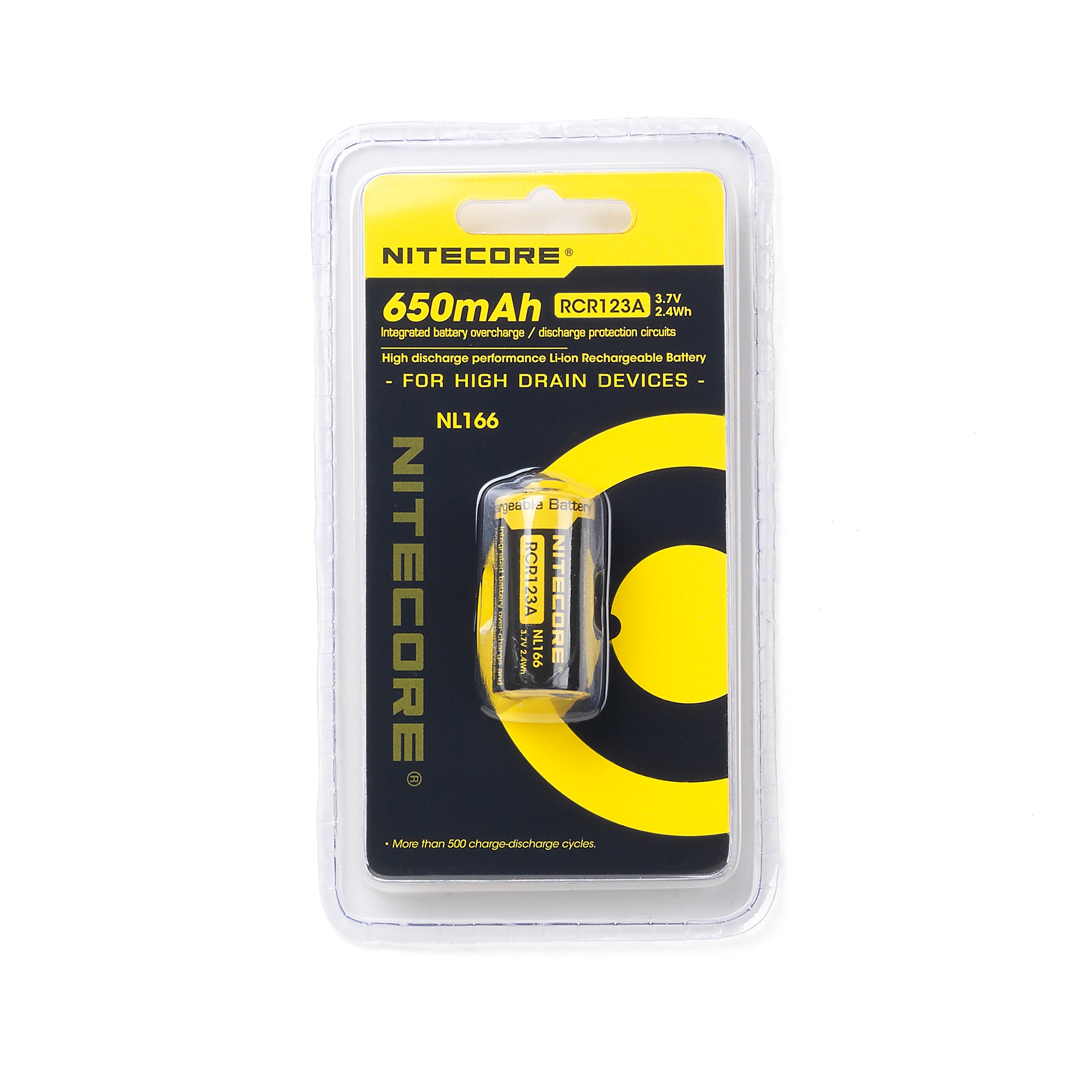 Nitecore NL166 16340 Rechargeable Battery High Drain