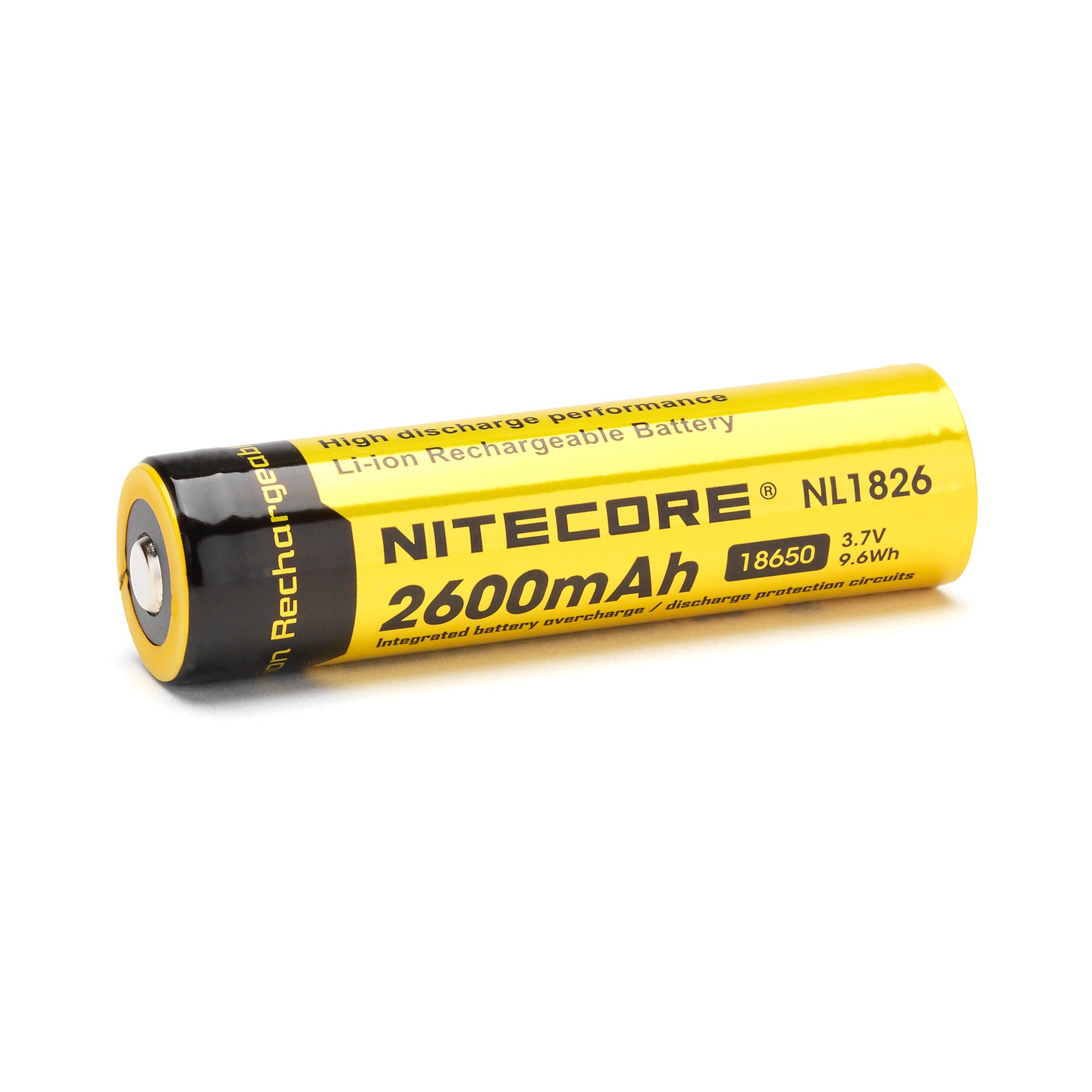 Nitecore NL1826 18650 2600mAh Battery - Protected Button Top