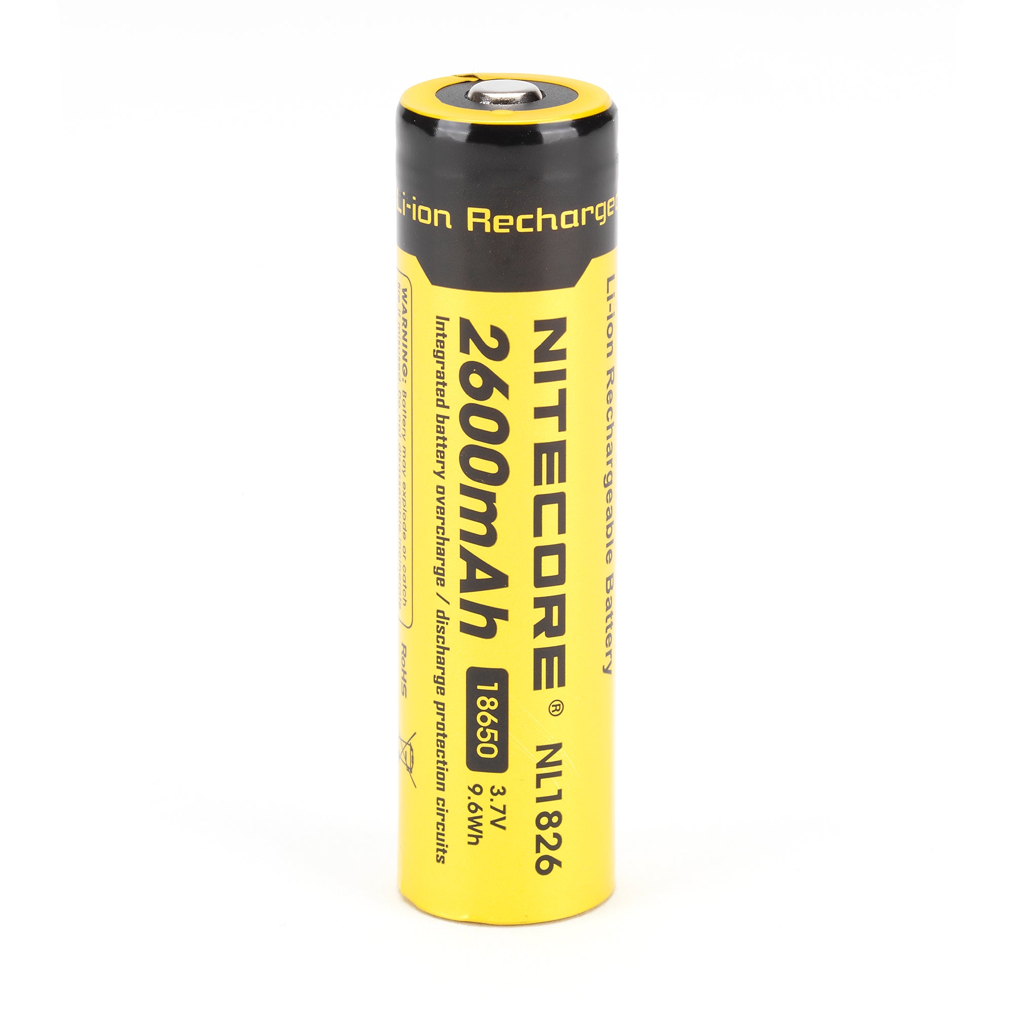 Nitecore NL1826 18650 2600mAh Battery - Protected Button Top