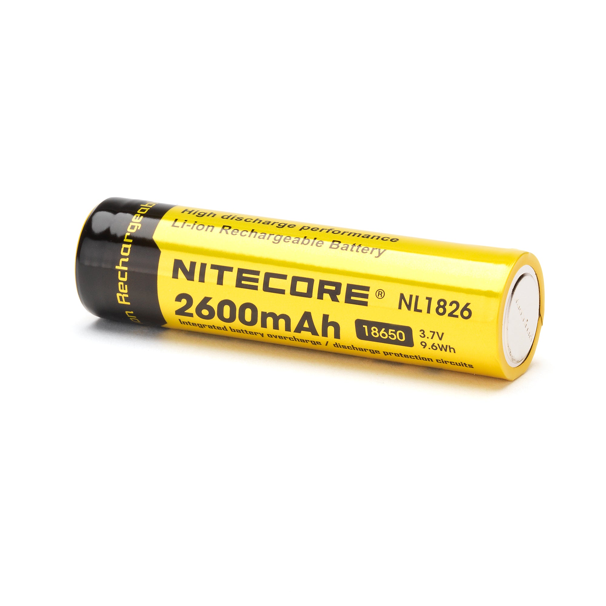 Nitecore NL1826 18650 2600mAh Battery - Protected Button Top