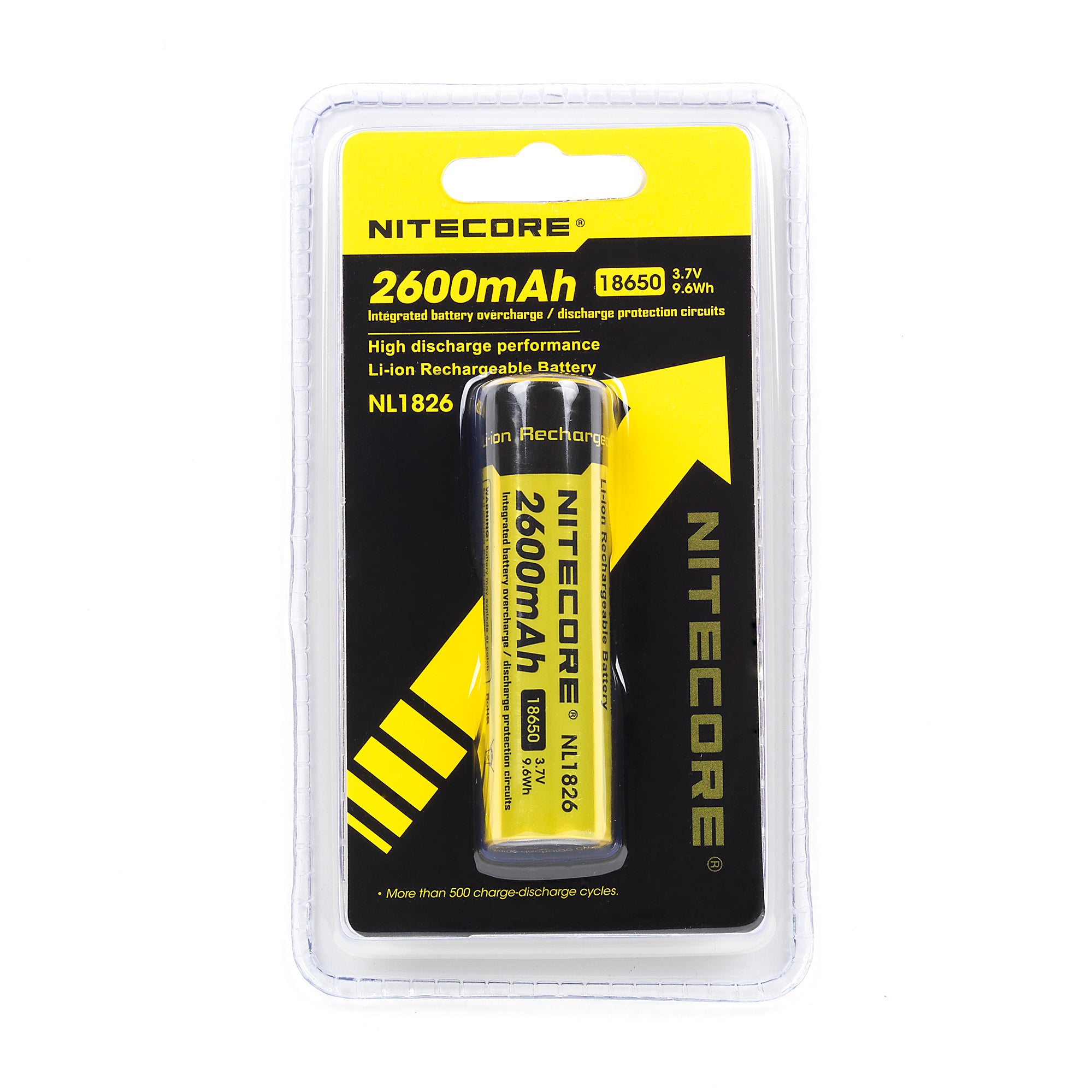 Nitecore NL1826 18650 2600mAh Battery - Protected Button Top