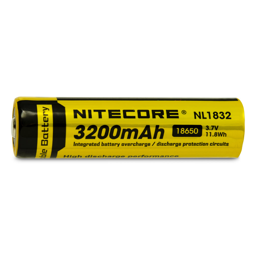 Nitecore NL1832 18650 3200mAh Battery - Protected Button Top