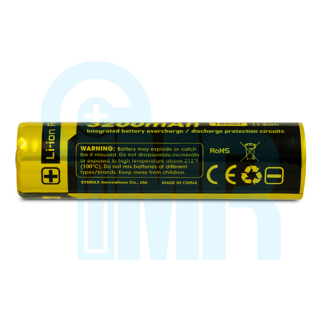 Nitecore NL1832 18650 3200mAh Battery - Protected Button Top