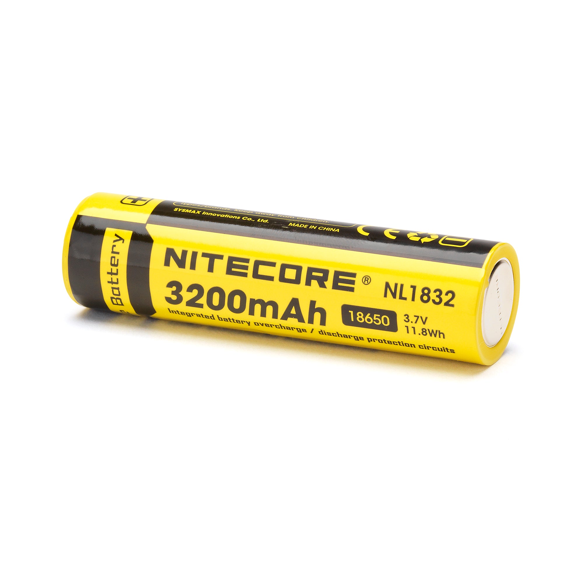 Nitecore NL1832 18650 3200mAh Battery - Protected Button Top